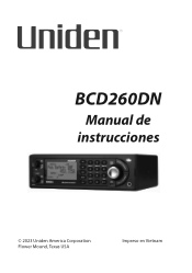 Uniden BCD260DN Spanish Owners Manual