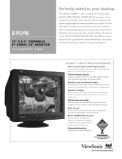 ViewSonic E90fb-4 E90fb PDF Spec Sheet