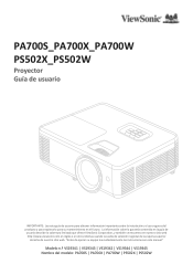 ViewSonic PS502W User Guide Espanol