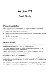 Acer Aspire M3-581PT Quick Guide