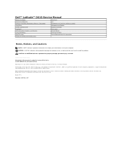 Dell Latitude D610 Service Manual