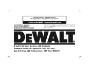 Dewalt DCL510 Instruction Manual