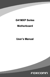 Foxconn G41MXP English Manual.