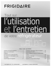 Frigidaire FFHS2622MM Complete Owner's Guide (Français)