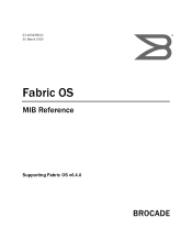 HP 8/80 Fabric OS MIB Reference v6.4.0 (53-1001768-01, June 2010)