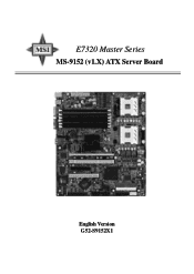 MSI E7320 User Manual