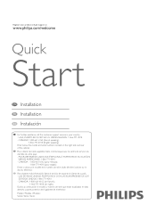 Philips 42PFL3704D Quick start guide