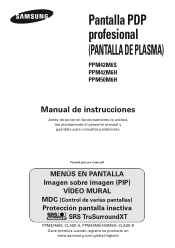 Samsung PPM42M6H User Manual (SPANISH)