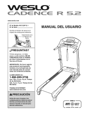 Weslo Cadence R 5.2 Treadmill Ussp Manual