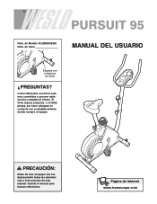Weslo Pursuit 95 Spanish Manual