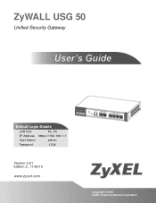 ZyXEL ZyWALL USG 50 User Manual