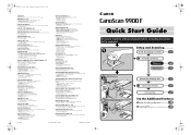 Canon CanoScan 9900F CanoScan 9900F Quick Start Guide