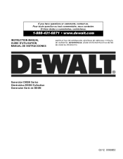 Dewalt DXGN14000 Instruction Manual