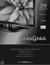 Insignia NS-39D310NA15 Information Brochure (English)
