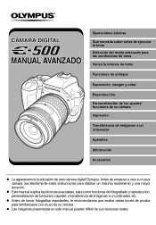 Olympus E-500 EVOLT E-500 Manual Avanzado (Español)