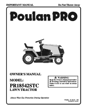 Poulan PR18542STC User Manual