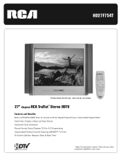 RCA HD27F754T Brochure