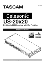 TASCAM Celesonic US-20x20 Reference Manual