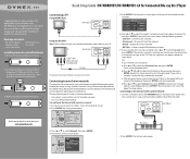 Dynex DX-WBRDVD1 Quick Setup Guide (English)