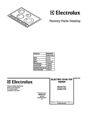 Electrolux E301C75FSS Parts Catalog