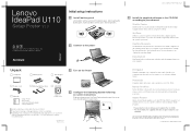 Lenovo U110 Laptop U110 Setup Poster V1.0