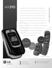 LG AX310 Black Data Sheet