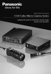 Panasonic GP-KS822CUE GP-US522 Series 3CCD Color Camera Head Data Sheet