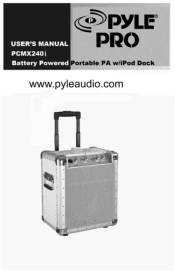 Pyle PCMX240I PCMX240I Manual 1