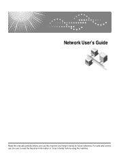 Ricoh C210SF Network Users Guide