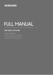 Samsung HW-S60B/ZA User Manual
