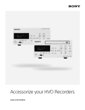 Sony HVOAUDIOKIT Accessory Guide (HVO Recorder Accessories)