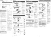 Sony ICD-B17 Operating Instructions