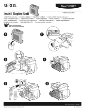 Xerox 6115MFP Instruction Sheet - Install Duplex Unit