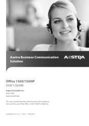 Aastra 1560 User's Guide Office 1560/1560IP