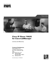 Cisco CP-7902G Phone Guide