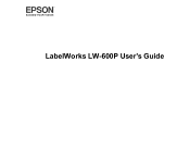 Epson LabelWorks LW-600P Users Guide