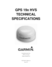Garmin GPS 19x HVS NMEA 0183 Technical Specifications