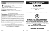 Lasko 2108 User Manual