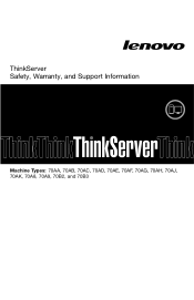 Lenovo ThinkServer RD440 (English) Warranty and Support Information
