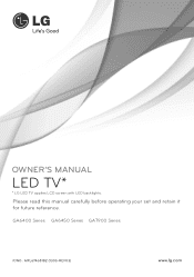 LG 60GA6400 Owners Manual