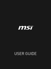 MSI Alpha 15 AMD Ryzen 4000 series User Manual