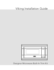 Viking DMOS201SS Installation Instructions