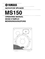 Yamaha MS150 Owner's Manual (image)