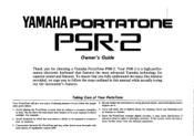 Yamaha PSR-2 Owner's Manual (image)