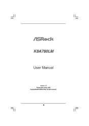 ASRock K8A780LM User Manual