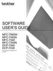 Brother International DCP-7040 Software Users Manual - English