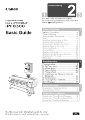 Canon imagePROGRAF iPF8300 iPF8300 Basic Guide No.2