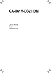 Gigabyte GA-H61M-DS2 HDMI Manual