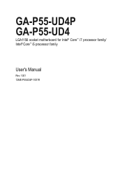 Gigabyte GA-P55-UD4P Manual
