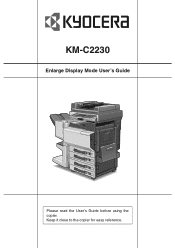 Kyocera KM-C2230 KM-C2230 Enlarge Display Mode Users Manual